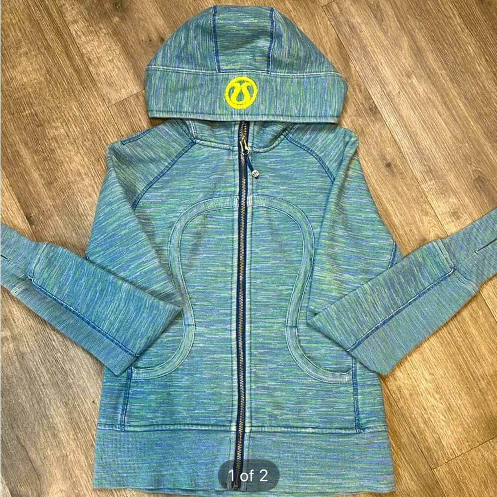 Lululemon Scuba Hoodie Wee Are From Space Printed Polar Cream Clarity Yellow Sz8